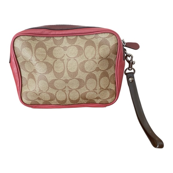 COACH Terrain Pouch In Colorblock Signature Canvas - Picture 2 of 11